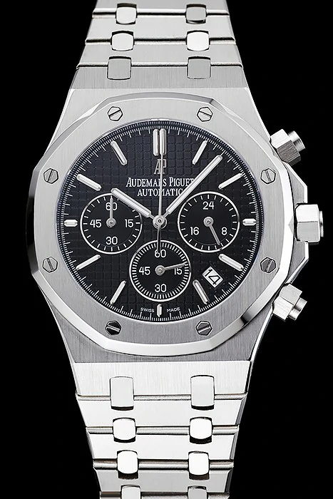 Audemars Piguet Royal Oak Chronograph Black Dial Stainless Steel Bracelet new124872