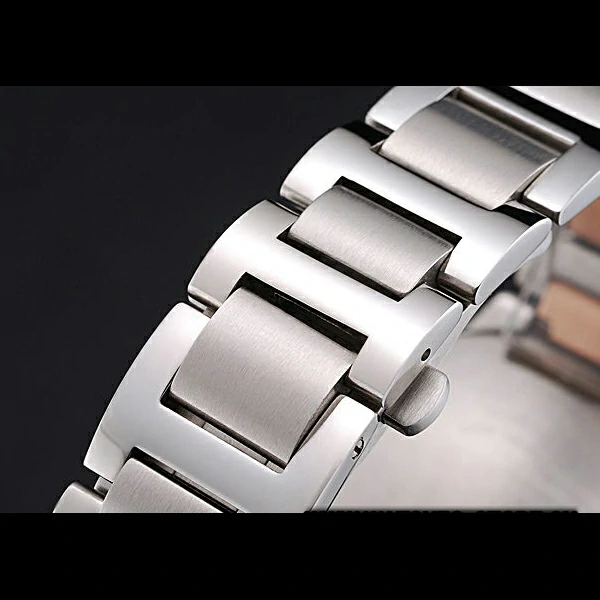 Ballon Blue De Cartier Steel Case White Dial Roman Numerals Two Tone Bracelet new60530