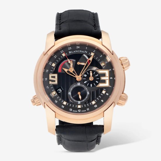 Blancpain Replica Watch L-Evolution Réveil GMT Alarm, 18k Rose Gold, 43.5mm, 8841-3630-53B