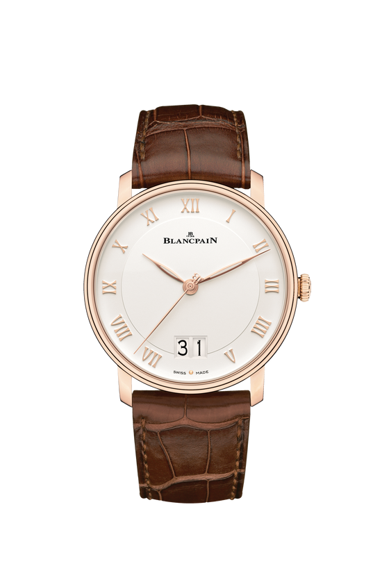 Blancpain Replica Watch Villeret Grande Date, 18k Red Gold, 40mm, 6669-3642-55A