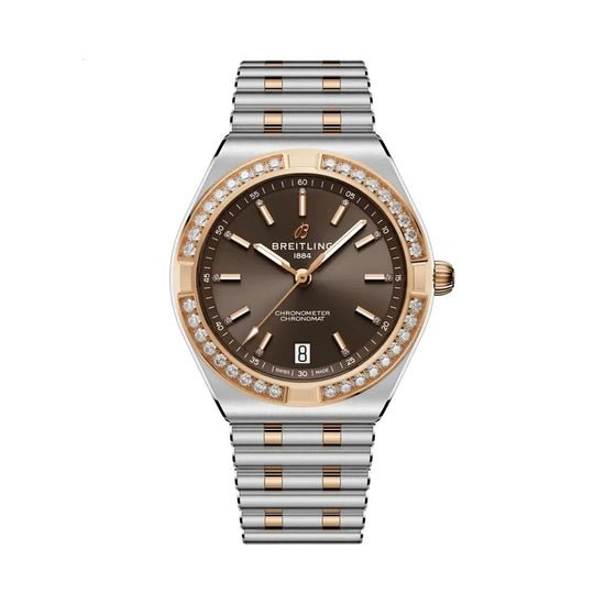 Breitling Replica Watch Chronomat Automatic 36, Stainless Steel, 18k Red Gold and Diamonds, U10320591Q1U1