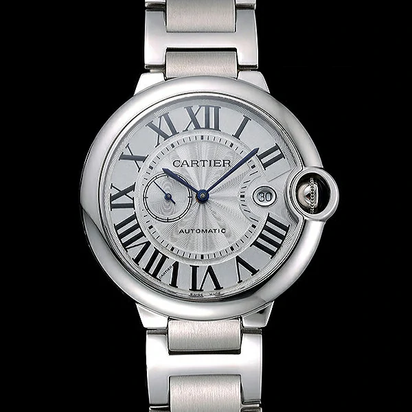 Cartier Ballon Bleu White Dial Stainless Steel Case Steel Bracelet new60598