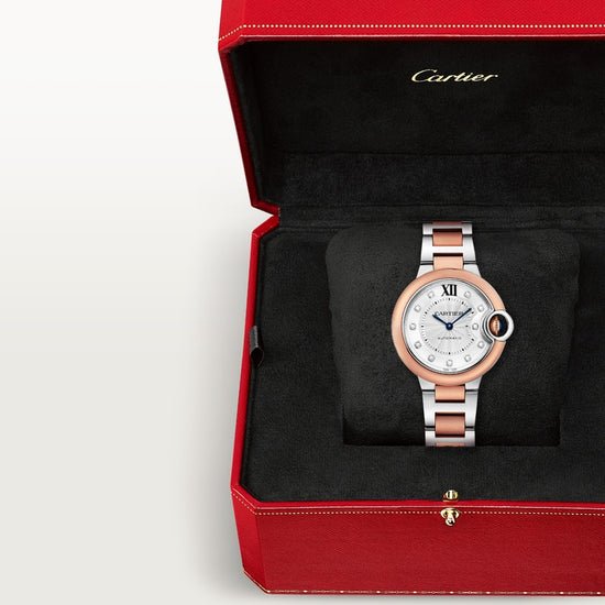 Cartier Replica Watch Ballon Bleu de Cartier Replica Watch, Stainless Steel and 18k Rose Gold, 33mm, W3BB0021