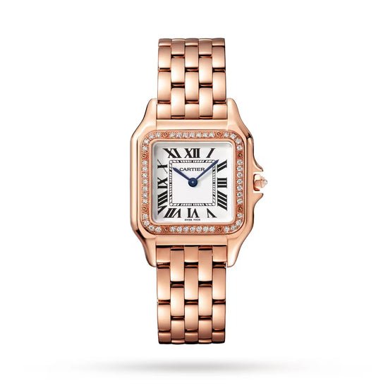 Cartier Replica Watch Panthère de Cartier Replica Watch Medium, 18k Rose Gold, Diamonds, 27mm x 36mm, WJPN0009