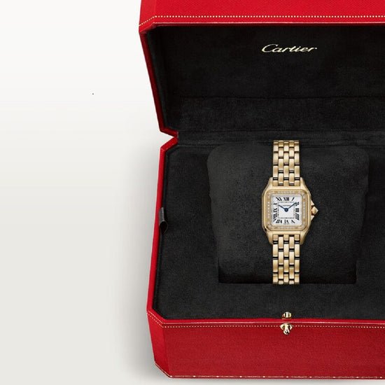 Cartier Replica Watch Panthère de Cartier Replica Watch Small, 18k Yellow Gold and Diamonds, 22mm x 30mm, WJPN0086