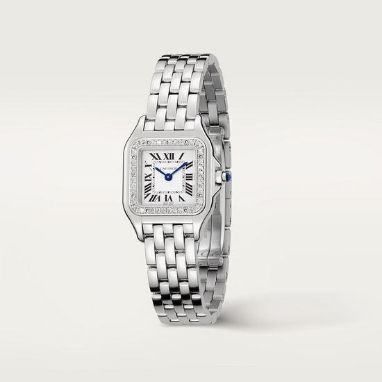 Cartier Replica Watch Panthère de Cartier Replica Watch Small, Stainless Steel, Diamonds, 23mm x 30mm, W4PN0016