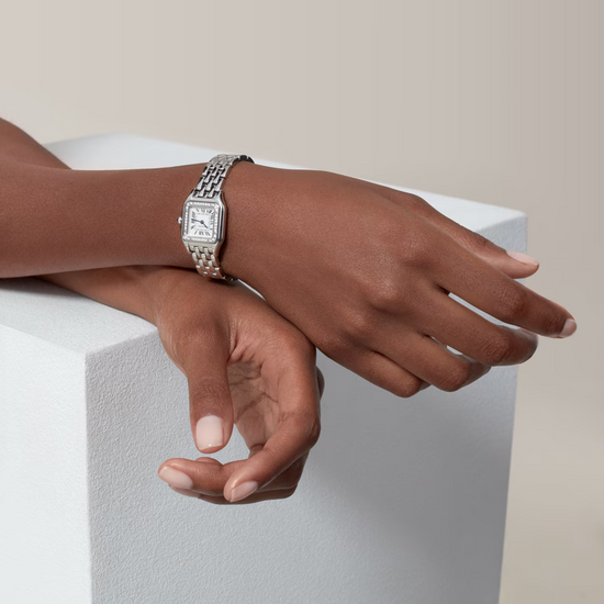 Cartier Replica Watch Panthère de Cartier Replica Watch Small, Stainless Steel, Diamonds, 23mm x 30mm, W4PN0016