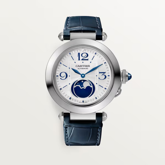 Cartier Replica Watch Pasha de Cartier Replica Watch Moonphase, Stainless Steel, 41mm, WSPA0030