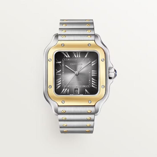Cartier Replica Watch Santos de Cartier Replica Watch, Stainless Steel and 18k Yellow Gold, 39.8mm, W2SA0030