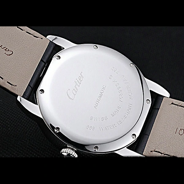 Cartier Ronde Solo Stainless Steel Diamond Case White Dial Roman Numerals new60092