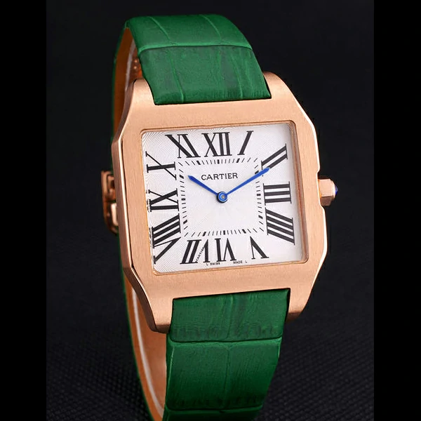 Cartier Santos 100 Diamond Rose Gold Bezel new59848