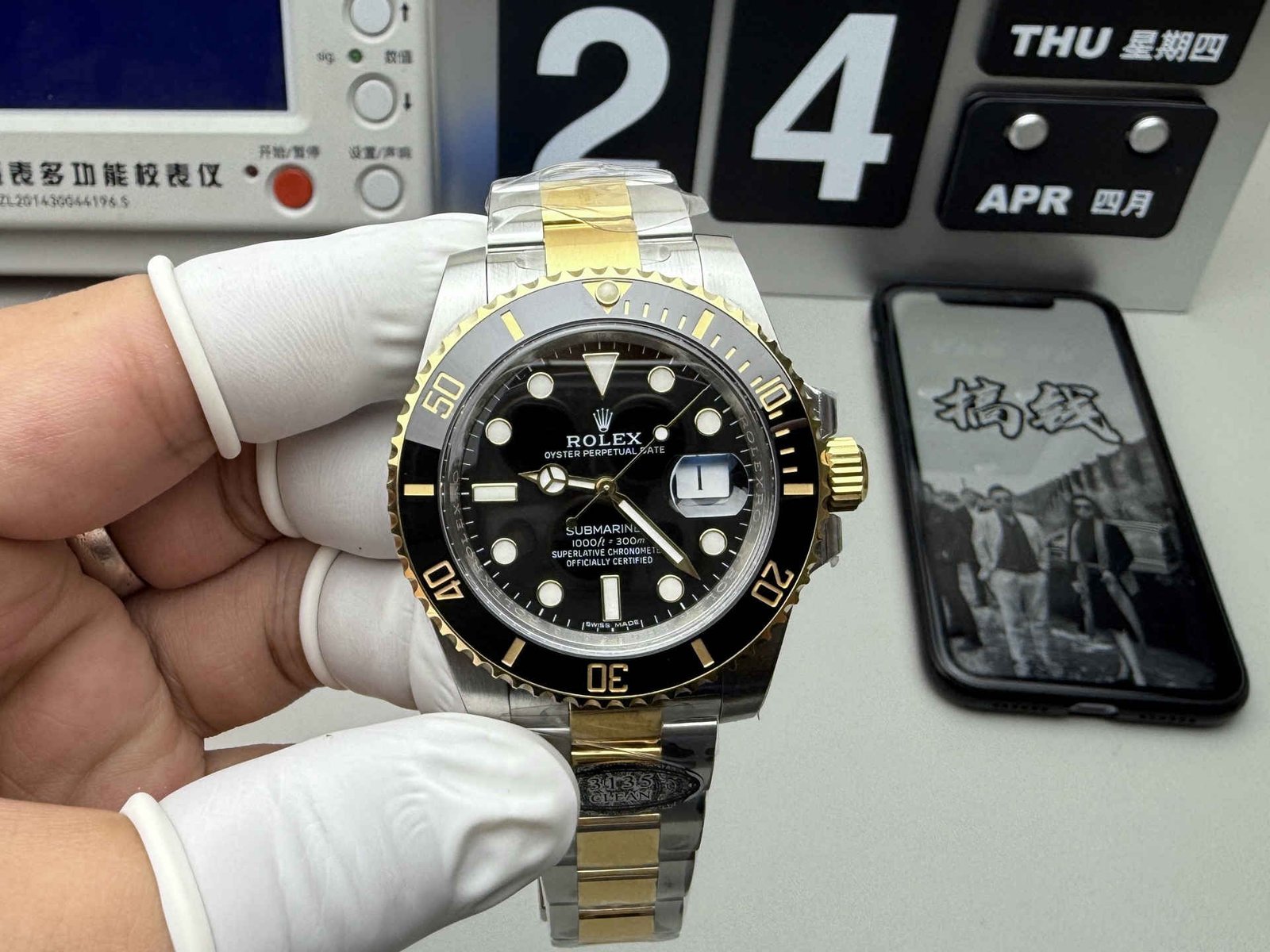 Rolex Submariner 116613LN – Two-Tone Black Submariner with 3135 Movement