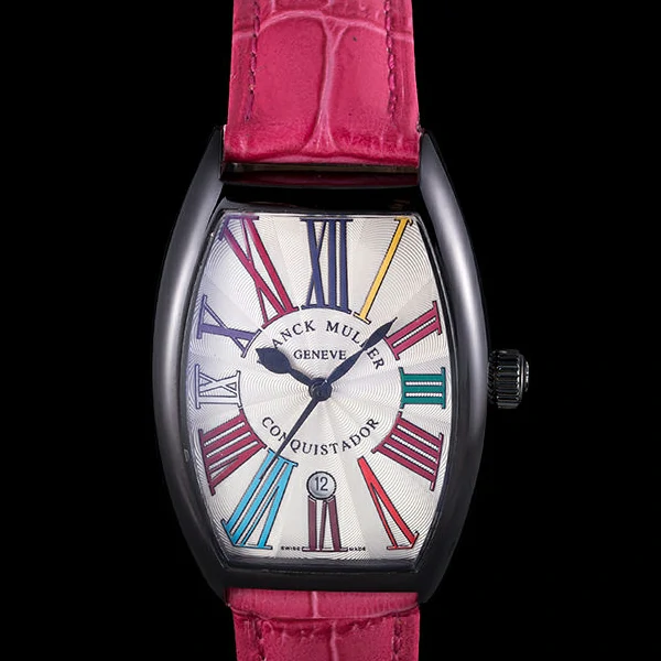 Franck Muller Casablanca Fuchsia Croco Leather Band new59723