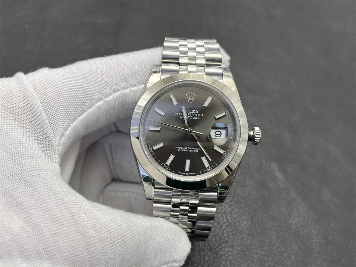 Grey Datejust 41 Replica – VS Factory Rolex Datejust m126300-0007 Rhodium Grey Dial 41mm