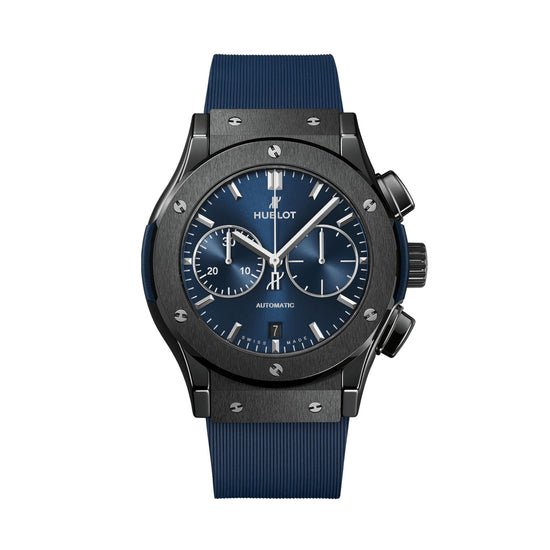 Hublot Replica Watch Classic Fusion Ceramic Blue Chronograph 521.CM.7170.RX