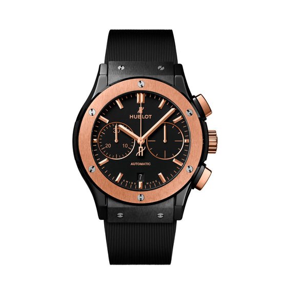 Hublot Replica Watch Classic Fusion Chronograph Ceramic King Gold 45mm, 521.CO.1181.RX