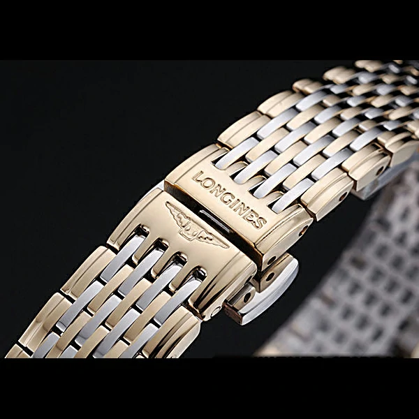 Longines La Grande Classique Two Tone Band White Dial Diamond Bezel Femme new60005