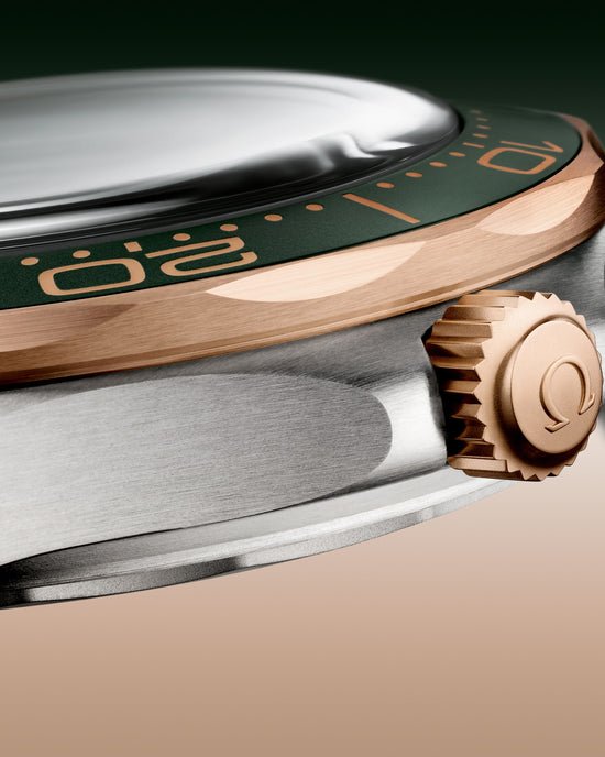 Omega Replica Watch Seamaster Diver 300m, Titanium and OMEGA’s exclusive 9K Bronze Gold, 42mm, 210.90.42.20.10.001