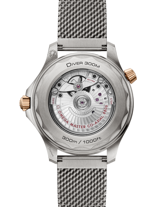 Omega Replica Watch Seamaster Diver 300m, Titanium and OMEGA’s exclusive 9K Bronze Gold, 42mm, 210.90.42.20.10.001