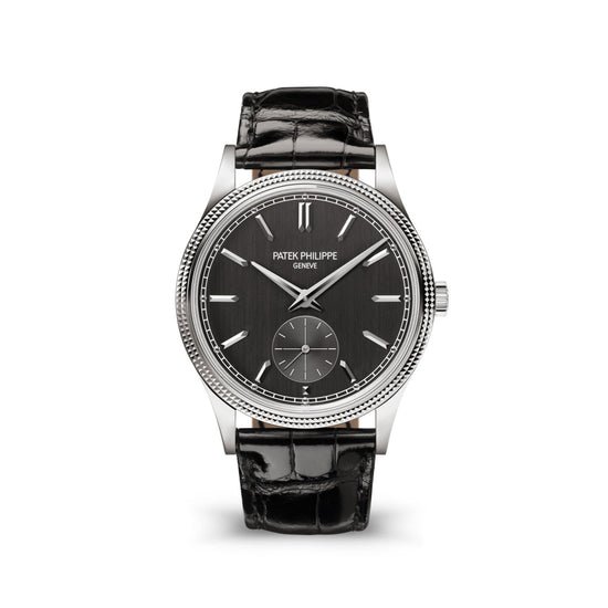 Patek Philippe Replica Watch Calatrava, 18k White Gold, 39mm, 6119G-001
