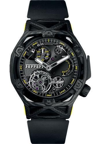 Replica Hublot Techframe Ferrari Tourbillon Chronograph Carbon Watch 408.QU.0129.RX