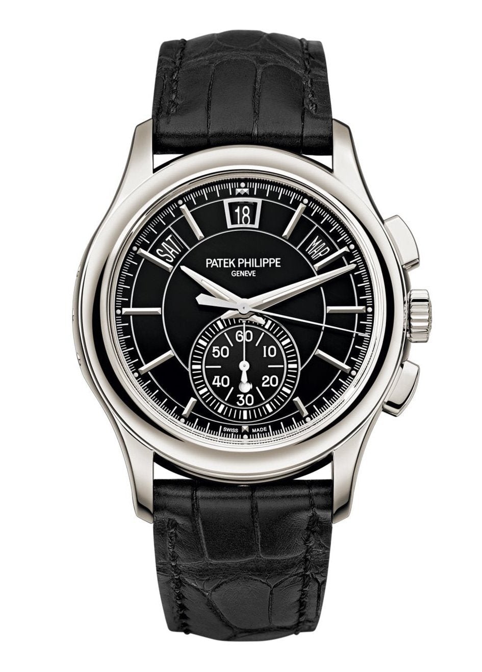 Replica Patek Philippe 5905P Annual Calendar Flyback Chronograph Platinum 42mm Automatic Luxury Watch