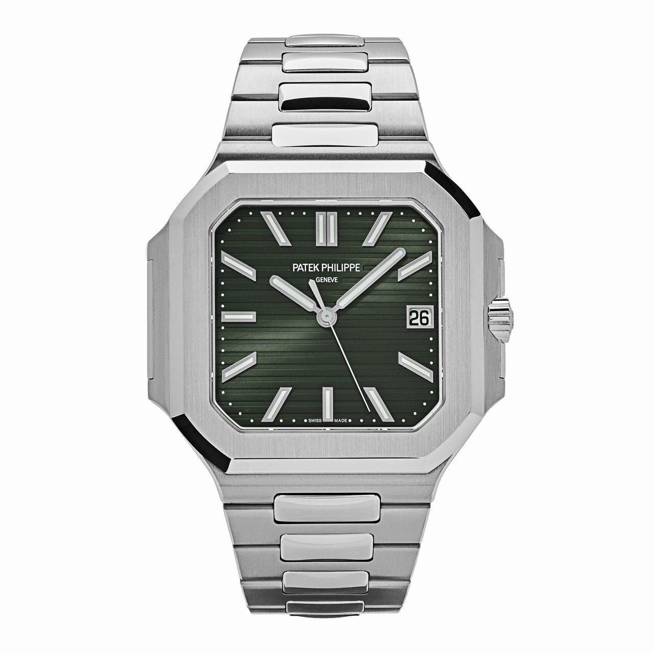Replica Patek Philippe Cubitus 5821/1A-001 Stainless Steel Green Dial