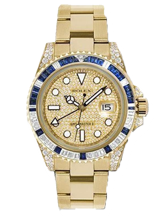 Replica Rolex GMT-Master II 116758SA pave