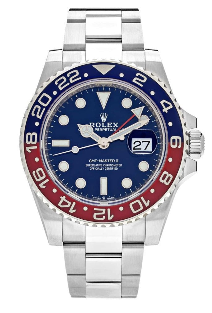 Replica Rolex GMT-Master II 126719BLRO White Gold Pepsi Bezel