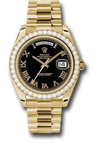 Replica Rolex Oyster Perpetual Day-Date II President 218348 bkrp