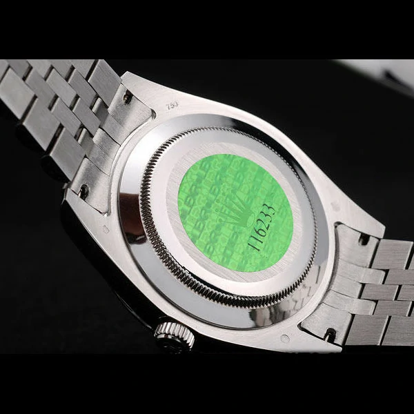 Rolex DateJust Stainless Steel Ribbed Bezel Flower Silver Dial new58947