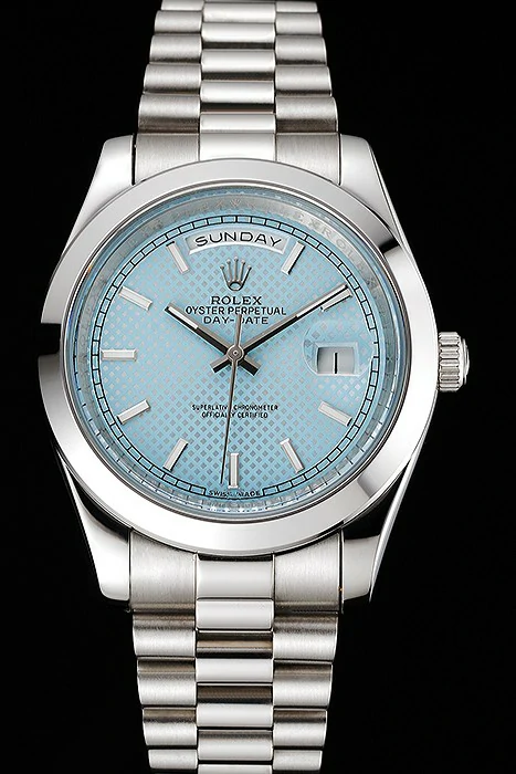 Rolex Day Date 40 Ice Blue Dial Stainless Steel Case And Bracelet new122249