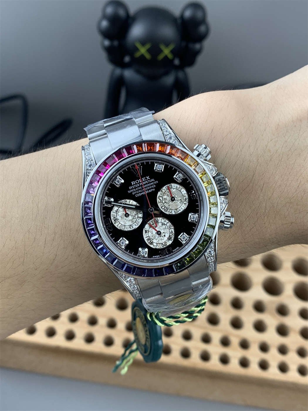 Rolex Daytona Rainbow Replica 116599 RBOW – ZF Factory White Gold 4130 Movement