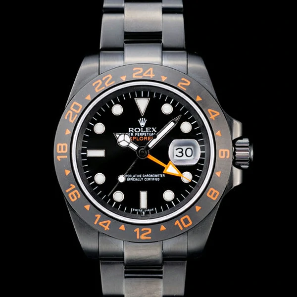 Rolex Explorer Black Ceramic Bezel Black Dial Tachymeter new58724