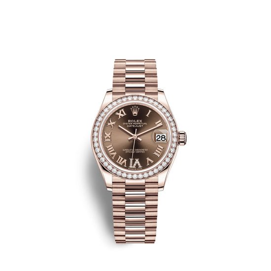 Rolex Replica Watch Datejust 31, 18kt Everose Gold, 278285RBR-0016