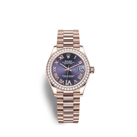 Rolex Replica Watch Datejust 31, 18kt Everose Gold, 278285RBR-0023