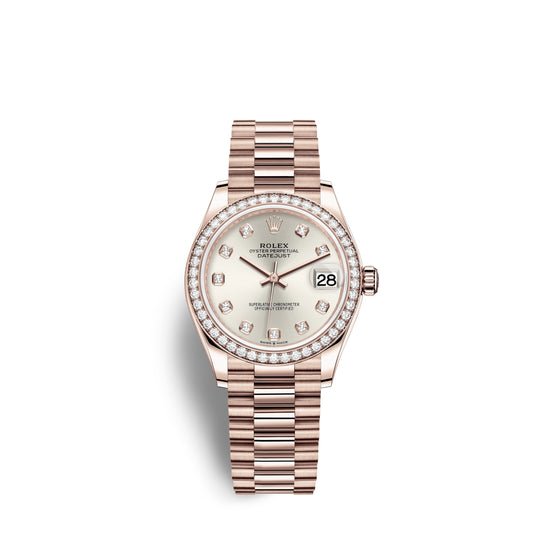 Rolex Replica Watch Datejust 31, 18kt Everose Gold, 278285RBR-0030