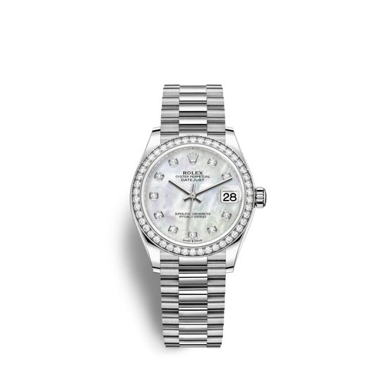 Rolex Replica Watch Datejust 31, 18kt White Gold, 278289RBR-0005