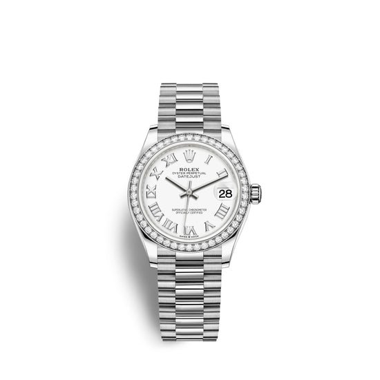 Rolex Replica Watch Datejust 31, 18kt White Gold, 278289RBR-0007