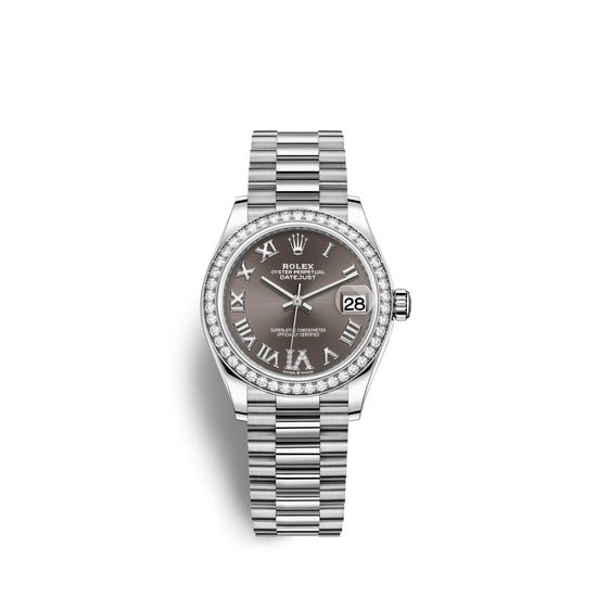 Rolex Replica Watch Datejust 31, 18kt White Gold, 278289RBR-0020
