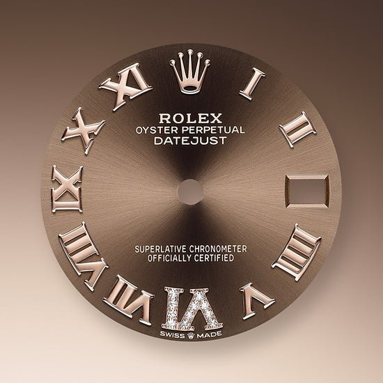 Rolex Replica Watch Datejust 31, Oystersteel, 18kt Everose Gold and diamonds, 278341RBR-0003
