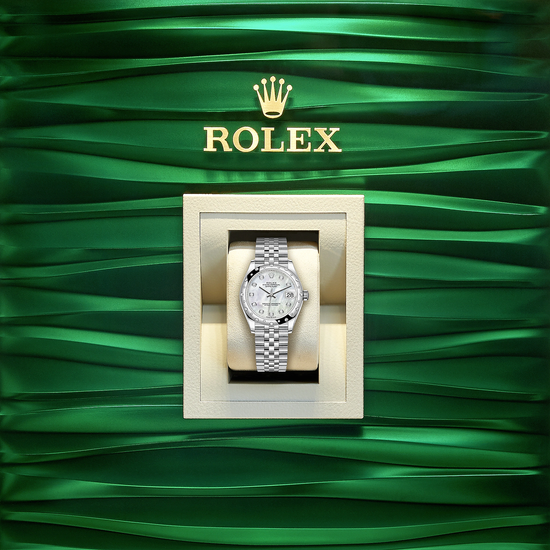 Rolex Replica Watch Datejust 31, Oystersteel, 18kt White Gold and diamonds, 278344RBR-0006