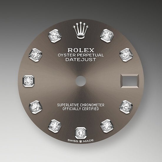 Rolex Replica Watch Datejust 31, Oystersteel, 18kt White Gold and diamonds, 278344RBR-0008