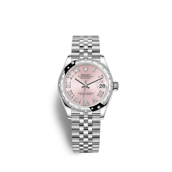 Rolex Replica Watch Datejust 31, Oystersteel, 18kt White Gold and diamonds, 278344RBR-0022