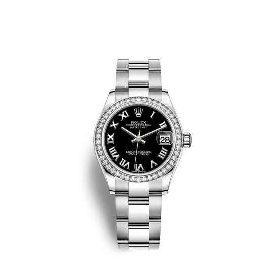 Rolex Replica Watch Datejust 31, Oystersteel, 18kt White Gold and diamonds, 278384RBR-0001