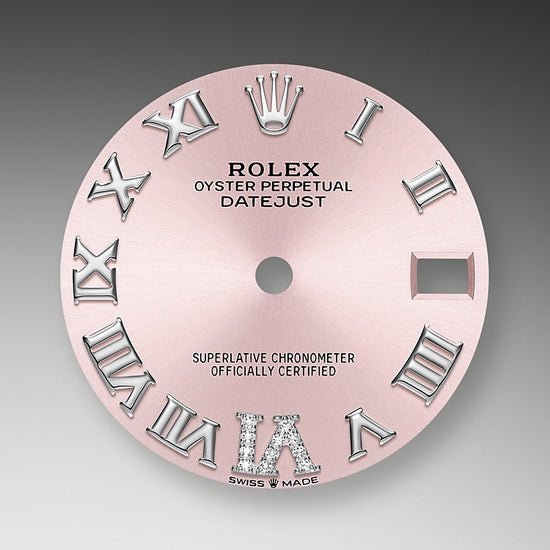 Rolex Replica Watch Datejust 31, Oystersteel, 18kt White Gold and diamonds, 278384RBR-0027