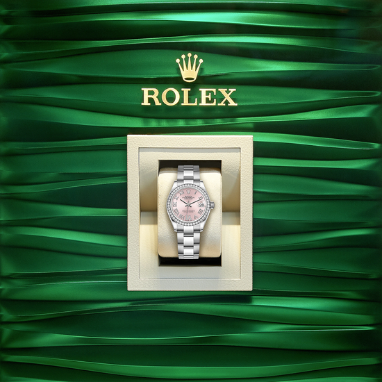 Rolex Replica Watch Datejust 31, Oystersteel, 18kt White Gold and diamonds, 278384RBR-0027