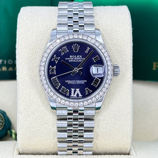 Rolex Replica Watch Datejust 31, Oystersteel, 18kt White Gold and diamonds, 278384RBR-0030
