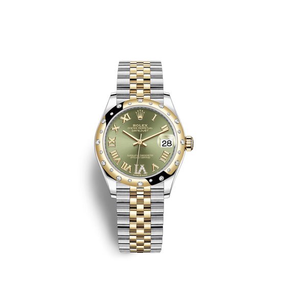 Rolex Replica Watch Datejust 31, Oystersteel, 18kt Yellow Gold and diamonds, 278343RBR-0016