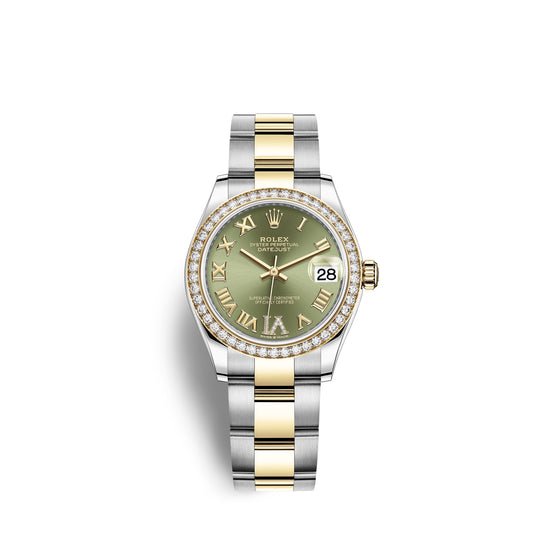 Rolex Replica Watch Datejust 31, Oystersteel, 18kt Yellow Gold and diamonds, 278383RBR-0015
